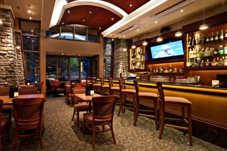 Bar and lounge area